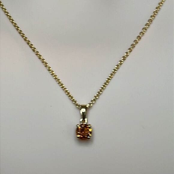 Premium Santa Ana Madeira Citrine Jewelry Set 18kyg/ Sterling Silver - Picture 3 of 11